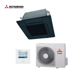 Mitsubishi cassette airco FDTC60VH + SRC60ZSX-W 6,0kW zwart | klein model (60x60)